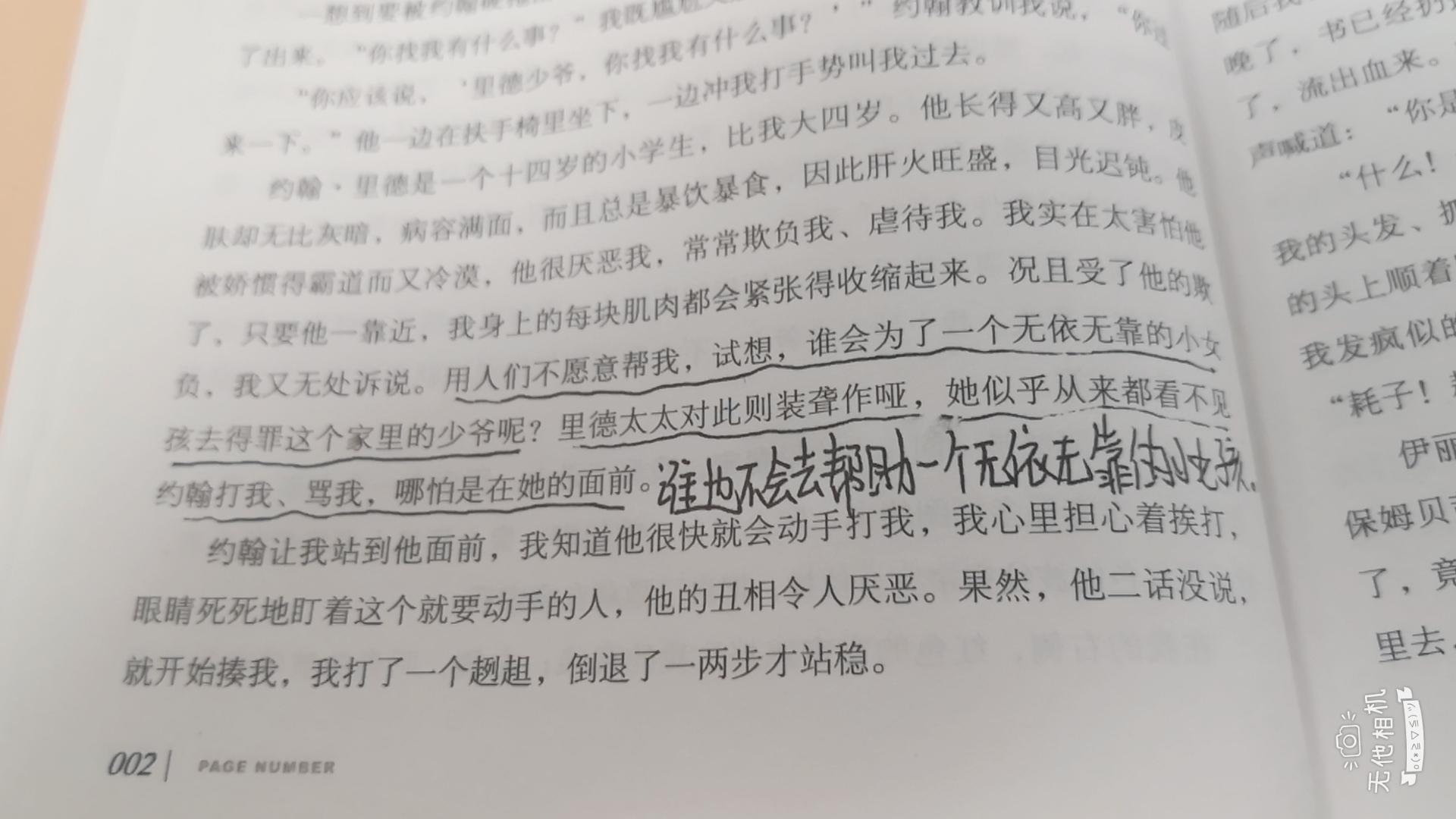 简爱读书笔记，领略世界名著的文采